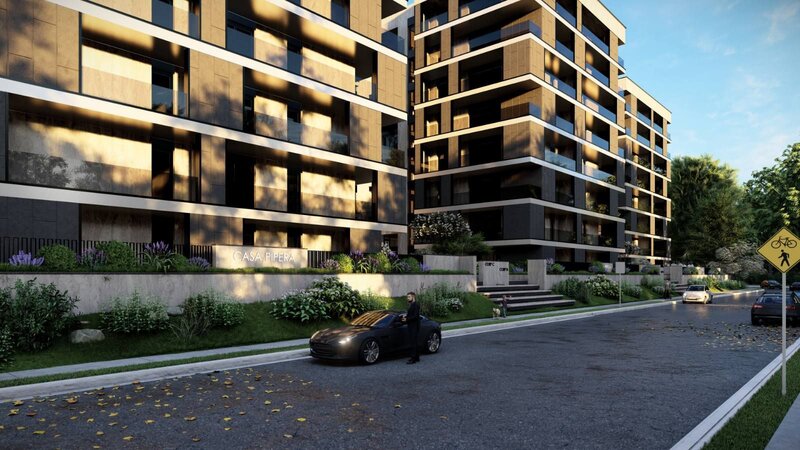 Porsche Pipera investitie apartament 4 camere bloc in constructie